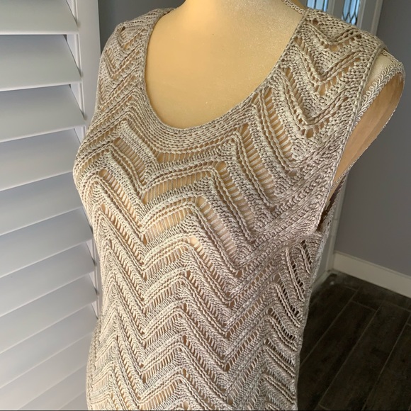 DRESS BARN ROZ & ALI KNITTED TANK TOP SIZE L - Picture 6 of 10